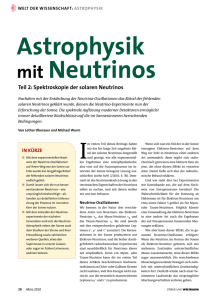teil 2: spektroskopie der solaren neutrinos