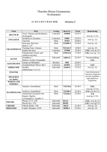 Schulbuchliste 0506 Klasse 13