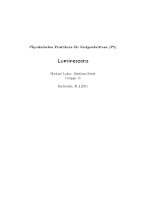 Luminiszenz - Matthias Ernst