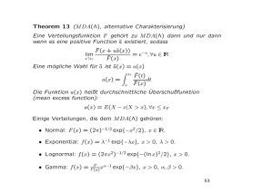 Theorem 13 (MDA(Λ), alternative Charakterisierung) Eine