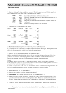 Aufgabenblatt 5 - Elemente der GS-Mathematik 1