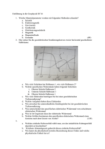 Einführung in die Geophysik SS`16 1. Welche Materialparameter