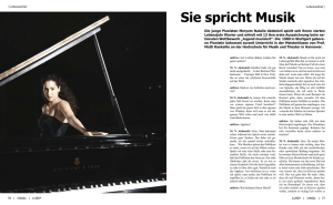 Interview lesen - Pianistin Meryem Natalie Akdenizli