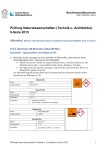 Prüfung Naturwissenschaften (Technik u. Architektur) 0