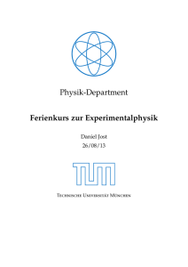 Ferienkurs Experimentalphysik 2 - Physik