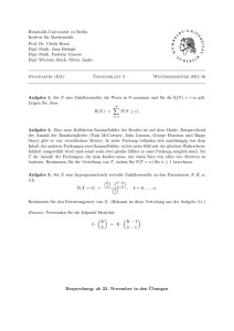 Humboldt-Universität zu Berlin Institut für Mathematik Prof. Dr. Ulrich