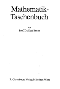 Mathematik- Taschenbuch