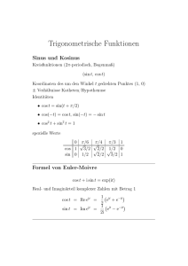 Trigonometrische Funktionen