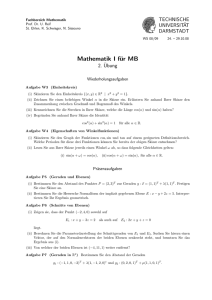 Mathematik I für MB - TU Darmstadt/Mathematik