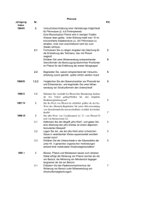 Phenole Jahrgang Index Nr. Pkt 1984/II 2 Versuchsbeschreibung