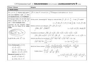 Grundwissen: Mathematik (6. Jahrgangsstufe)