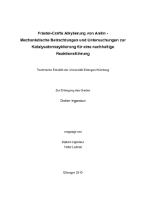 Friedel-Crafts Alkylierung von Anilin - Mechanistische