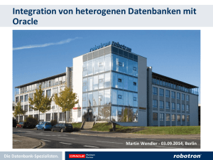 Integration von heterogenen Datenbanken mit Oracle