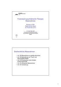 handout_Forensische Therapie - Universitäre Psychiatrische