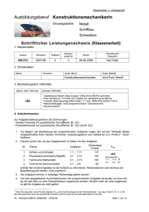 Aufgabenheft - Konstruktionsmechaniker Web