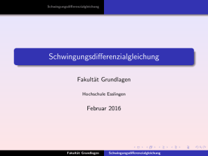 Schwingungsdifferenzialgleichung