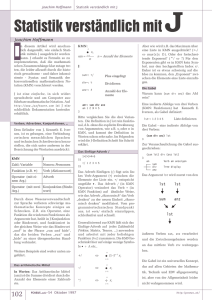 Statistik verständlich mit J