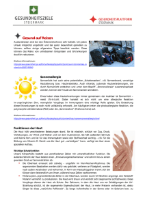 Newsletter "Gesundheitsziele" August