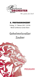 5. Freitagskonzert - Beethoven Orchester Bonn