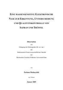 eine massensensitive elektronische nase zur