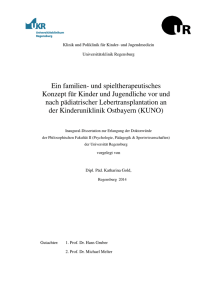 Ein familien- und spieltherapeutisches Konzept für Kinder und