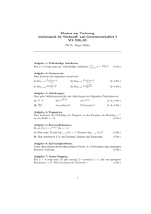 und Geowissenschaftler I WS 2004/05