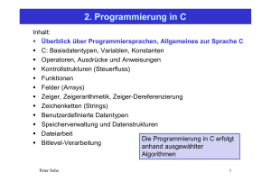 2. Programmierung in C