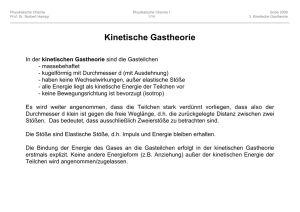 Kinetische Gastheorie