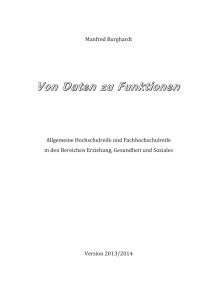 Von Daten zu Funktionen - Ötti und Manfred Burghardt