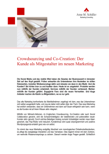 Crowdsourcing und Co-Creation