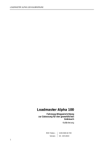 Loadmaster Alpha 100 - MSO