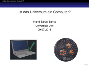 Ist das Universum ein Computer?