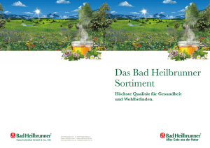 Das Bad Heilbrunner Sortiment