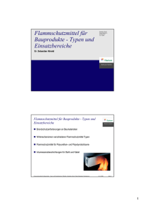 Flammschutzmittel für Bauprodukte