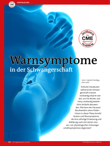 Warnsymptome in der Schwangerschaft