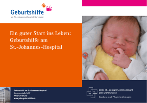 Infoflyer der Geburtshilfe - St.-Johannes
