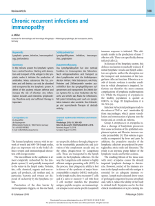 Chronic recurrent infections and immunopathy