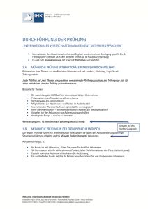 Informationen zur mündlichen Prüfung - IHK Heilbronn