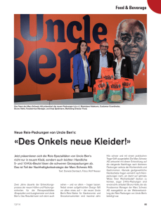 Neue Reis-Packungen von Uncle Ben`s: "Des Onkels neue Kleider"