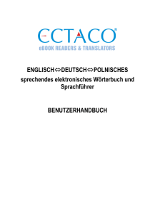 ECTACO® Partner® EGP530T – Benutzerhandbuch