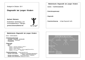 Diagnostik bei jungen Kindern