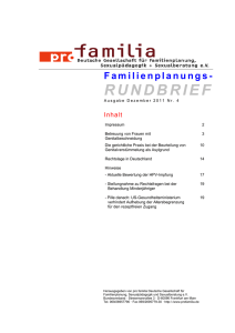 rundbrief - Pro Familia