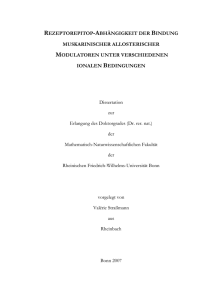 REZEPTOREPITOP-ABHÄNGIGKEIT DER BINDUNG