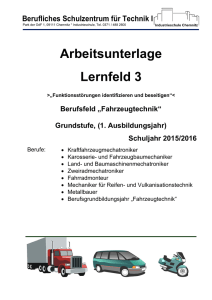 Arbeitsunterlage Lernfeld 3