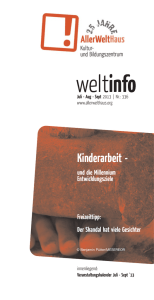 Kinderarbeit - - Allerwelthaus Hagen