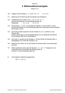 alle 2. Schulaufgaben Klasse 10 II+III