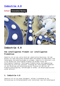 Industrie 4.0 - Scheer Innovation Review