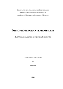 Zur Chemie elektronenreicher Phosphane