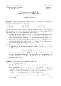 Lösung 9 - Mathematisches Institut
