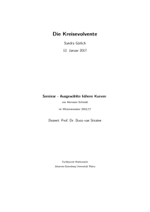 Die Kreisevolvente - Johannes Gutenberg